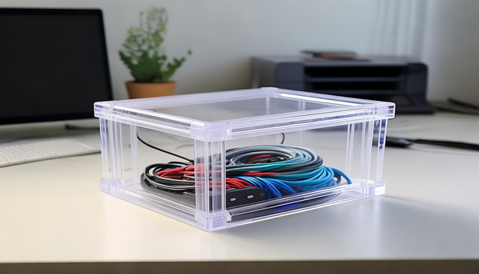 Office desktop cable sorting skills_Cable Management_Cable management method